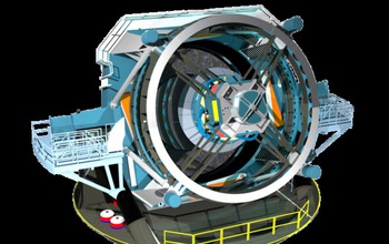 A rendering of the Large Synoptic Survey Telescope, a wide-field survey telescope.